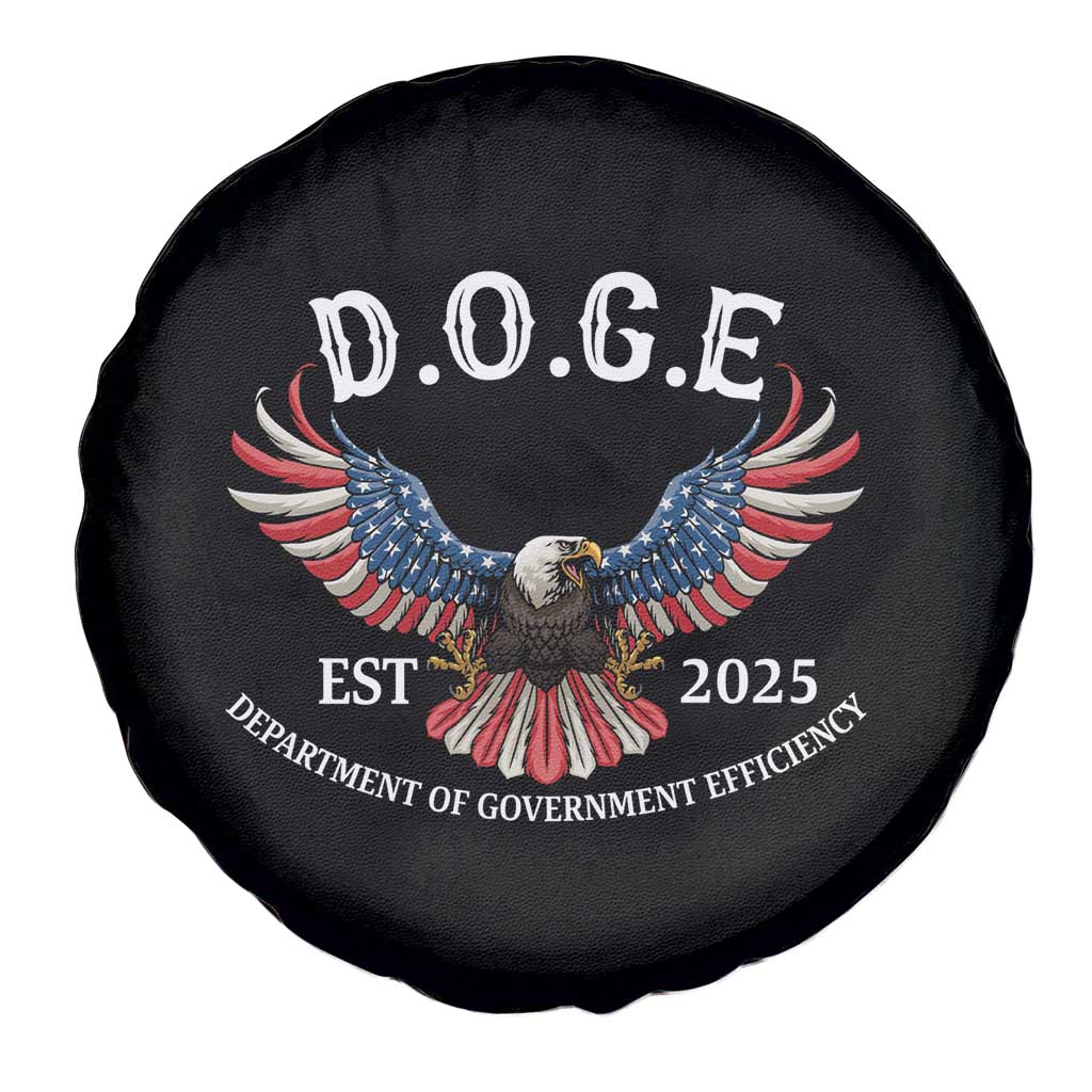 DOGE Department Of Government Efficiency Spare Tire Cover Est 2025 American Eagle TS02 Print Your Wear