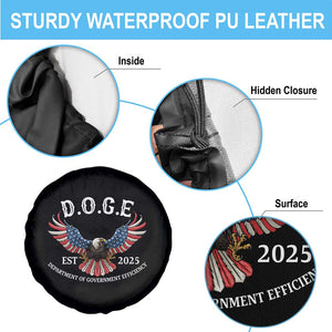 DOGE Department Of Government Efficiency Spare Tire Cover Est 2025 American Eagle TS02 Print Your Wear