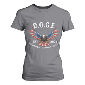 DOGE Department Of Government Efficiency T Shirt For Women Est 2025 American Eagle TS02 Charcoal Print Your Wear