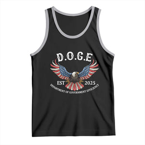 DOGE Department Of Government Efficiency Tank Top Est 2025 American Eagle TS02 Black Athletic Heather Print Your Wear