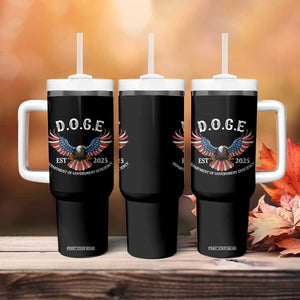 DOGE Department Of Government Efficiency Tumbler With Handle Est 2025 American Eagle TS02 Print Your Wear