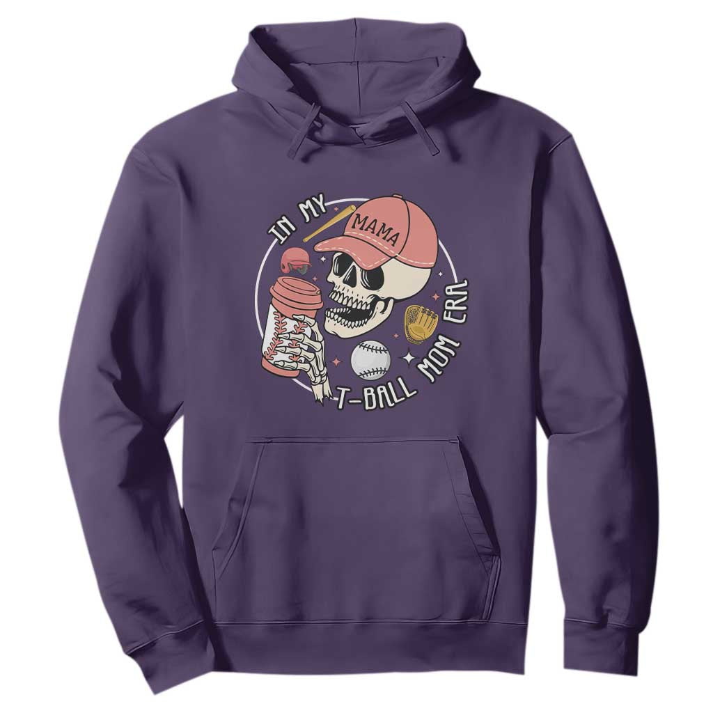 In My T-Ball Mom Era Skeleton Hoodie Baseball Mother's Day TS02 Purple Print Your Wear