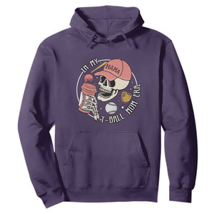 In My T-Ball Mom Era Skeleton Hoodie Baseball Mother's Day TS02 Purple Print Your Wear