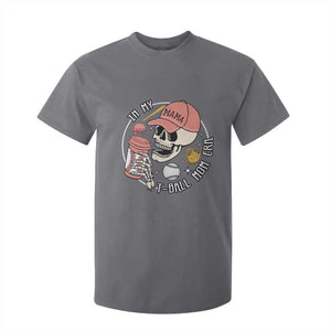 In My T-Ball Mom Era Skeleton T Shirt For Kid Baseball Mother's Day TS02 Charcoal Print Your Wear