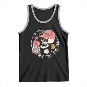 In My T-Ball Mom Era Skeleton Tank Top Baseball Mother's Day TS02 Black Athletic Heather Print Your Wear