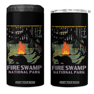Fire Swamp National Park 4 in 1 Can Cooler Tumbler Inconceivable Fantasy Adventure TS02 One Size: 16 oz Black Print Your Wear