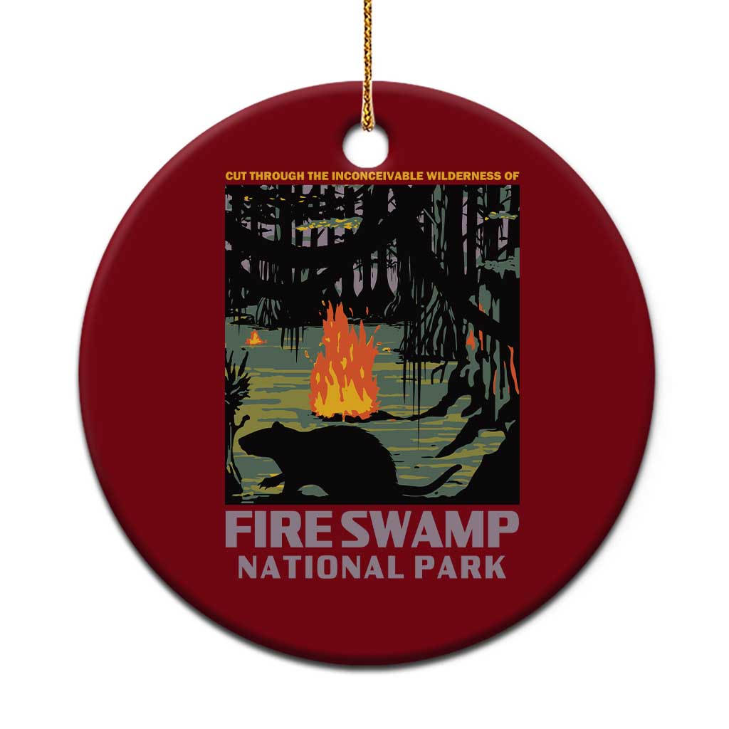 Fire Swamp National Park Ceramic Ornament Inconceivable Fantasy Adventure TS02 1pc Red Print Your Wear