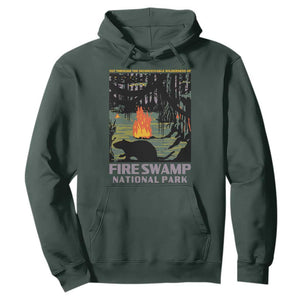 Fire Swamp National Park Hoodie Inconceivable Fantasy Adventure TS02 Dark Forest Green Print Your Wear