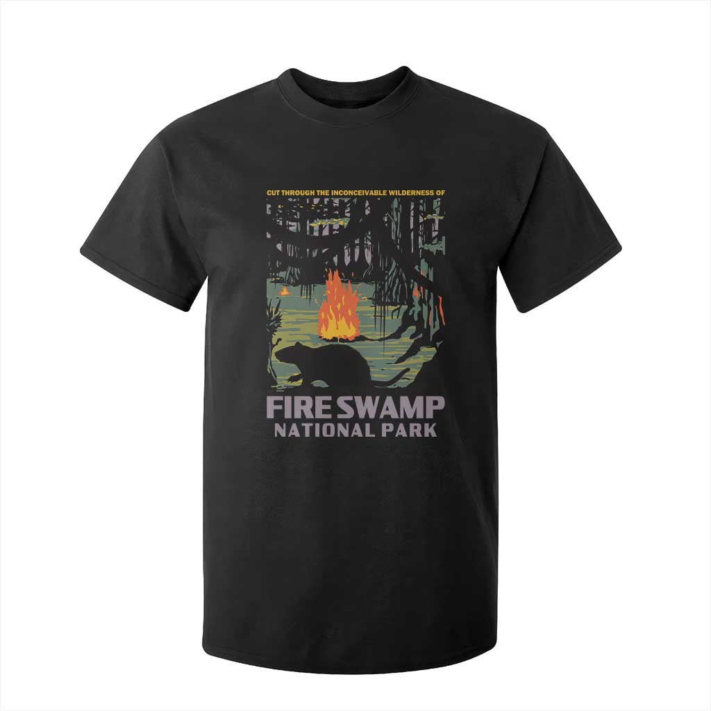 Fire Swamp National Park T Shirt For Kid Inconceivable Fantasy Adventure TS02 Black Print Your Wear