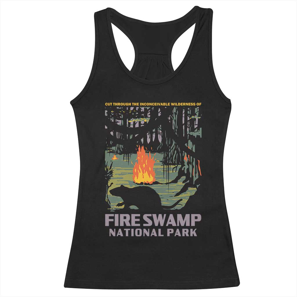 Fire Swamp National Park Racerback Tank Top Inconceivable Fantasy Adventure TS02 Black Print Your Wear