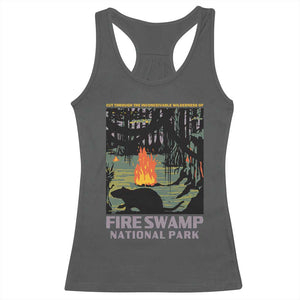 Fire Swamp National Park Racerback Tank Top Inconceivable Fantasy Adventure TS02 Dark Heather Print Your Wear
