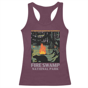 Fire Swamp National Park Racerback Tank Top Inconceivable Fantasy Adventure TS02 Maroon Print Your Wear