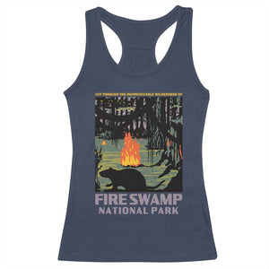 Fire Swamp National Park Racerback Tank Top Inconceivable Fantasy Adventure TS02 Navy Print Your Wear