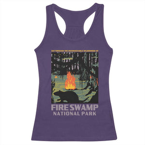 Fire Swamp National Park Racerback Tank Top Inconceivable Fantasy Adventure TS02 Purple Print Your Wear