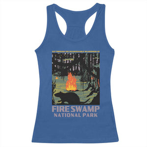 Fire Swamp National Park Racerback Tank Top Inconceivable Fantasy Adventure TS02 Royal Blue Print Your Wear
