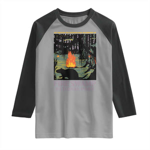 Fire Swamp National Park Raglan Shirt Inconceivable Fantasy Adventure TS02 Sport Gray Black Print Your Wear
