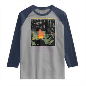 Fire Swamp National Park Raglan Shirt Inconceivable Fantasy Adventure TS02 Sport Gray Navy Print Your Wear