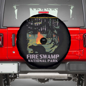 Fire Swamp National Park Spare Tire Cover Inconceivable Fantasy Adventure TS02 Black Print Your Wear