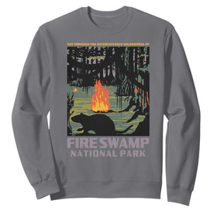 Fire Swamp National Park Sweatshirt Inconceivable Fantasy Adventure TS02 Charcoal Print Your Wear