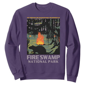 Fire Swamp National Park Sweatshirt Inconceivable Fantasy Adventure TS02 Purple Print Your Wear