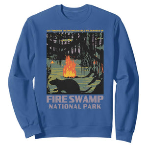 Fire Swamp National Park Sweatshirt Inconceivable Fantasy Adventure TS02 Royal Blue Print Your Wear