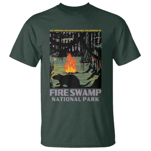 Fire Swamp National Park T Shirt Inconceivable Fantasy Adventure TS02 Dark Forest Green Print Your Wear