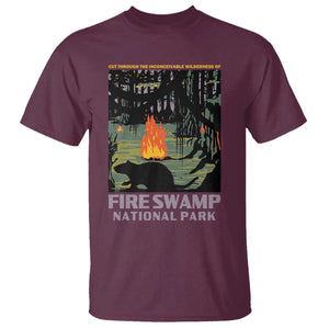 Fire Swamp National Park T Shirt Inconceivable Fantasy Adventure TS02 Maroon Print Your Wear