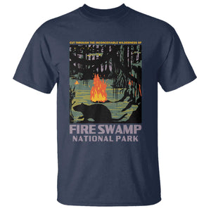 Fire Swamp National Park T Shirt Inconceivable Fantasy Adventure TS02 Navy Print Your Wear