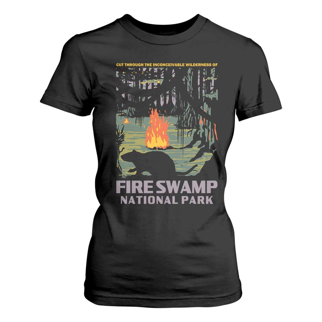 Fire Swamp National Park T Shirt For Women Inconceivable Fantasy Adventure TS02 Black Print Your Wear