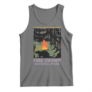 Fire Swamp National Park Tank Top Inconceivable Fantasy Adventure TS02 Black Heather Print Your Wear