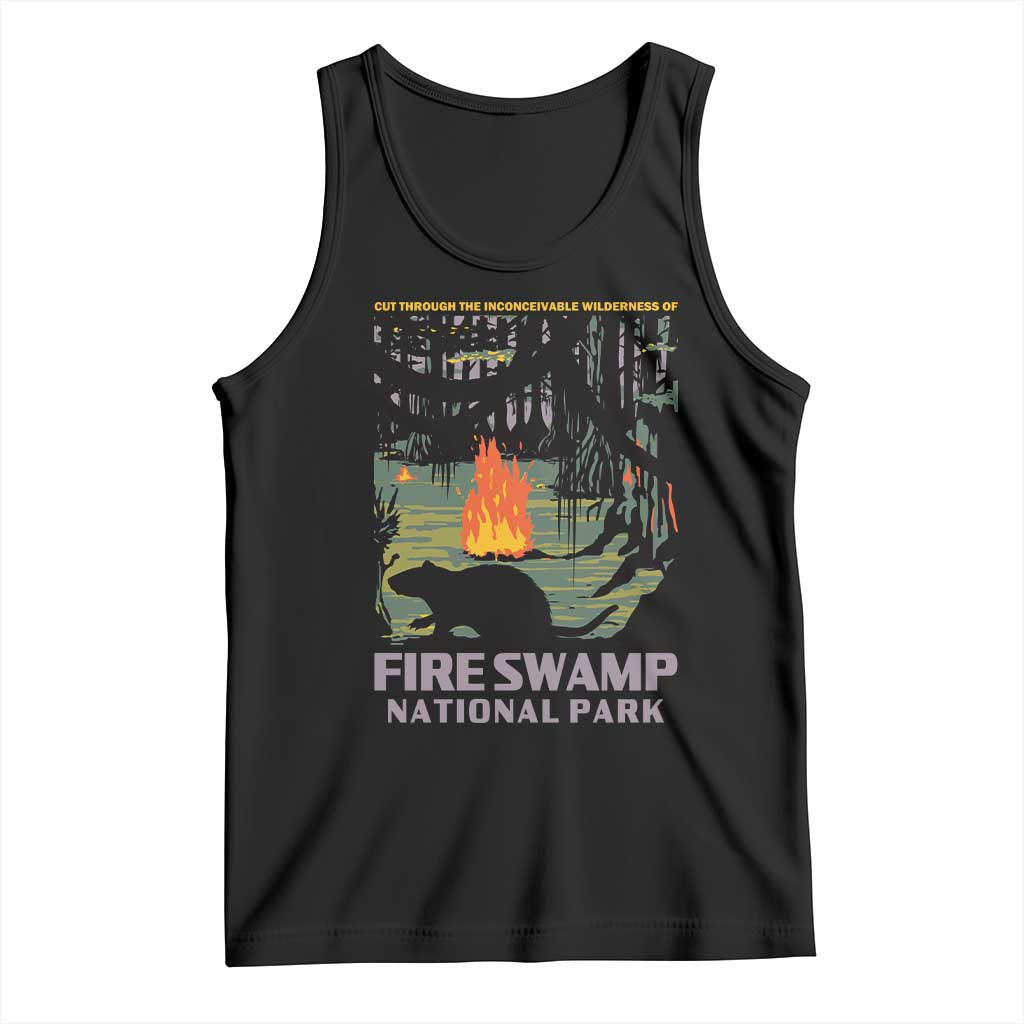 Fire Swamp National Park Tank Top Inconceivable Fantasy Adventure TS02 Black Print Your Wear