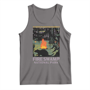 Fire Swamp National Park Tank Top Inconceivable Fantasy Adventure TS02 Deep Heather Print Your Wear