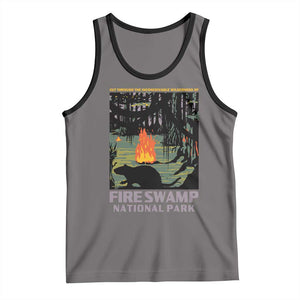 Fire Swamp National Park Tank Top Inconceivable Fantasy Adventure TS02 Deep Heather Black Print Your Wear