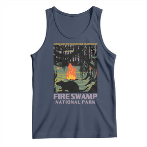 Fire Swamp National Park Tank Top Inconceivable Fantasy Adventure TS02 Navy Print Your Wear