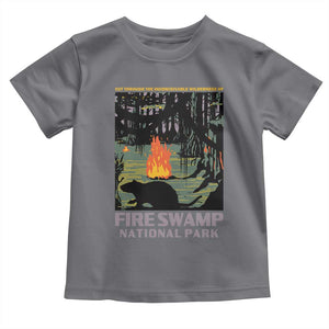 Fire Swamp National Park Toddler T Shirt Inconceivable Fantasy Adventure TS02 Charcoal Print Your Wear
