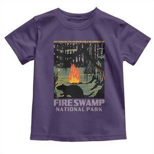 Fire Swamp National Park Toddler T Shirt Inconceivable Fantasy Adventure TS02 Purple Print Your Wear