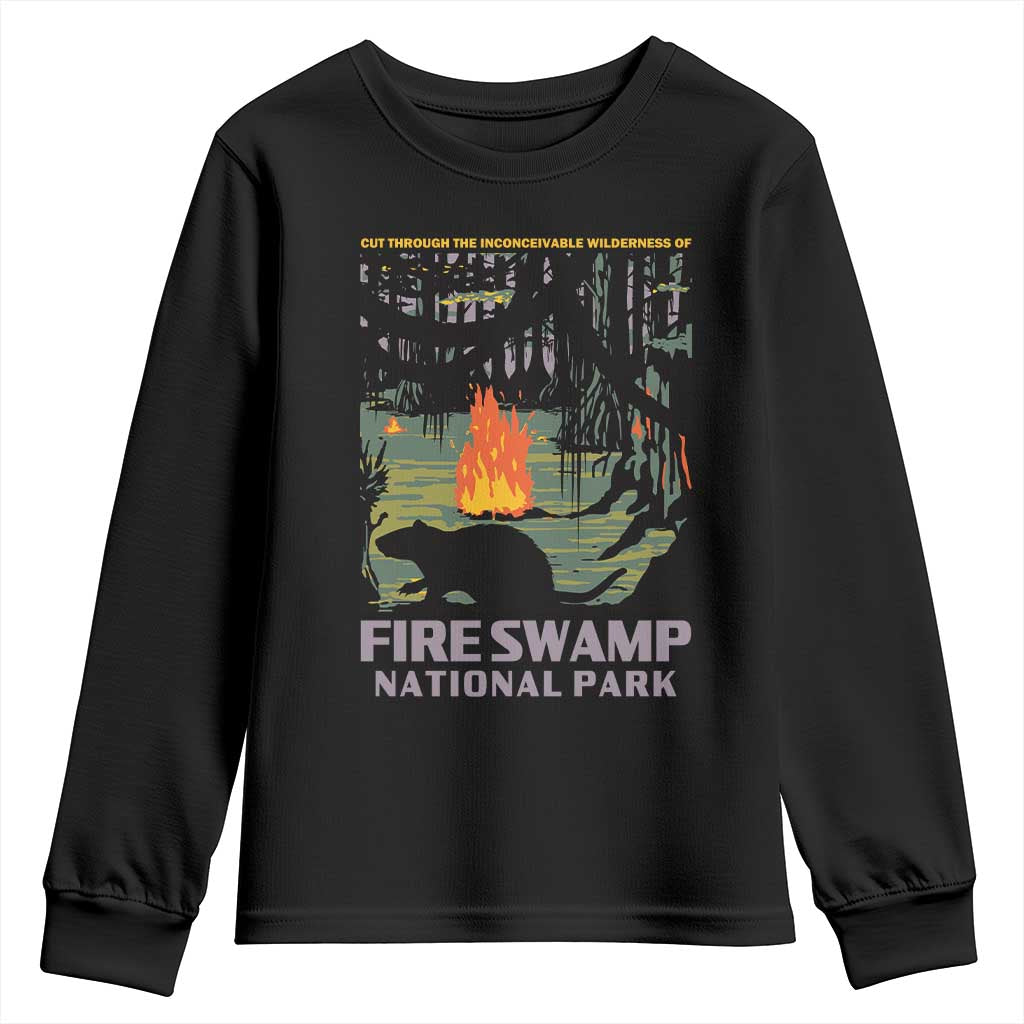 Fire Swamp National Park Youth Sweatshirt Inconceivable Fantasy Adventure TS02 Black Print Your Wear