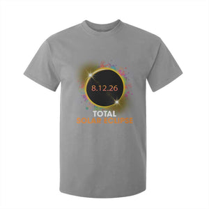 Colorful Paint Splatter 2026 Total Solar Eclipse Totality Astronomy T Shirt For Kid TS02 Sport Gray Print Your Wear