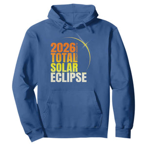 2026 Total Solar Eclipse August 12 Hoodie Totality Modern Space Graphic TS02 Royal Blue Print Your Wear