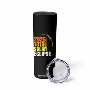2026 Total Solar Eclipse August 12 Skinny Tumbler Totality Modern Space Graphic TS02 Print Your Wear