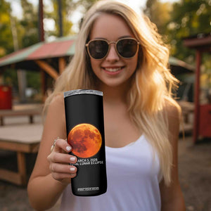 Blood Moon Total Lunar Eclipse March 3 2026 Skinny Tumbler Blood Moon Astronomy Souvenir Graphic TS02 Print Your Wear