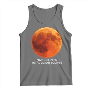 Blood Moon Total Lunar Eclipse March 3 2026 Tank Top Blood Moon Astronomy Souvenir Graphic TS02 Black Heather Print Your Wear