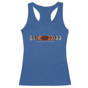 Total Eclipse of the Moon Phases Racerback Tank Top Blood Moon Space Astronomy Celestial Graphic TS02 Royal Blue Print Your Wear