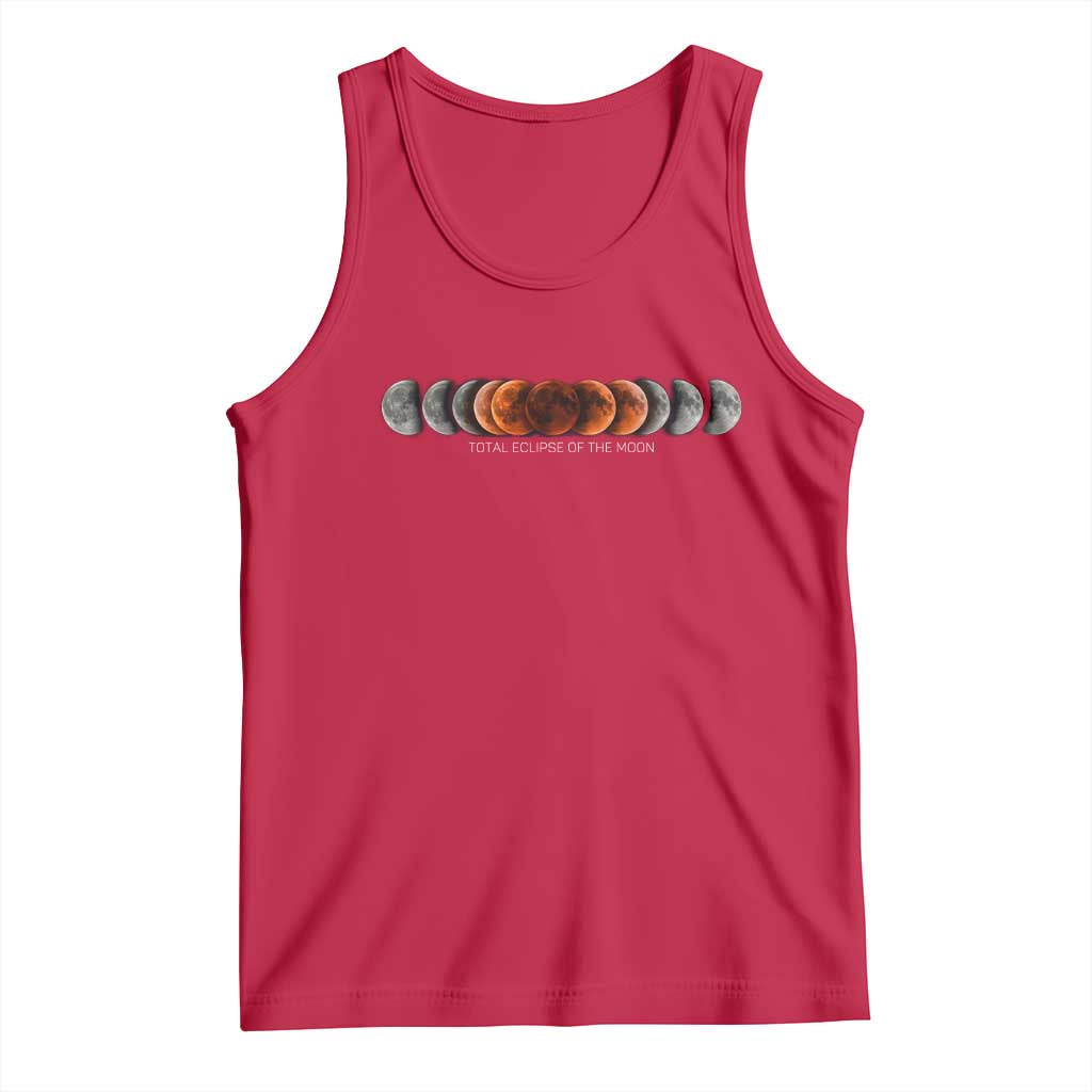 Total Eclipse of the Moon Phases Tank Top Blood Moon Space Astronomy Celestial Graphic TS02 Red Print Your Wear