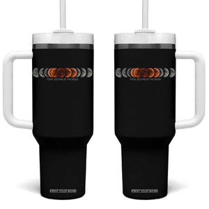 Total Eclipse of the Moon Phases Tumbler With Handle Blood Moon Space Astronomy Celestial Graphic TS02 One Size: 40 oz Black Print Your Wear