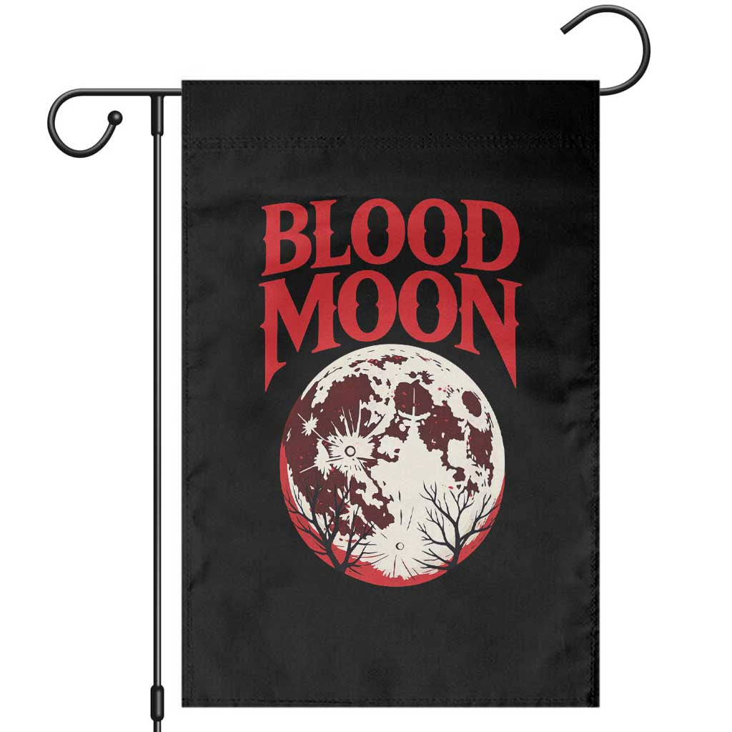 Retro Blood Moon Graphic Garden Flag Mystic Celestial Gothic Astronomy Art TS02 Black Print Your Wear