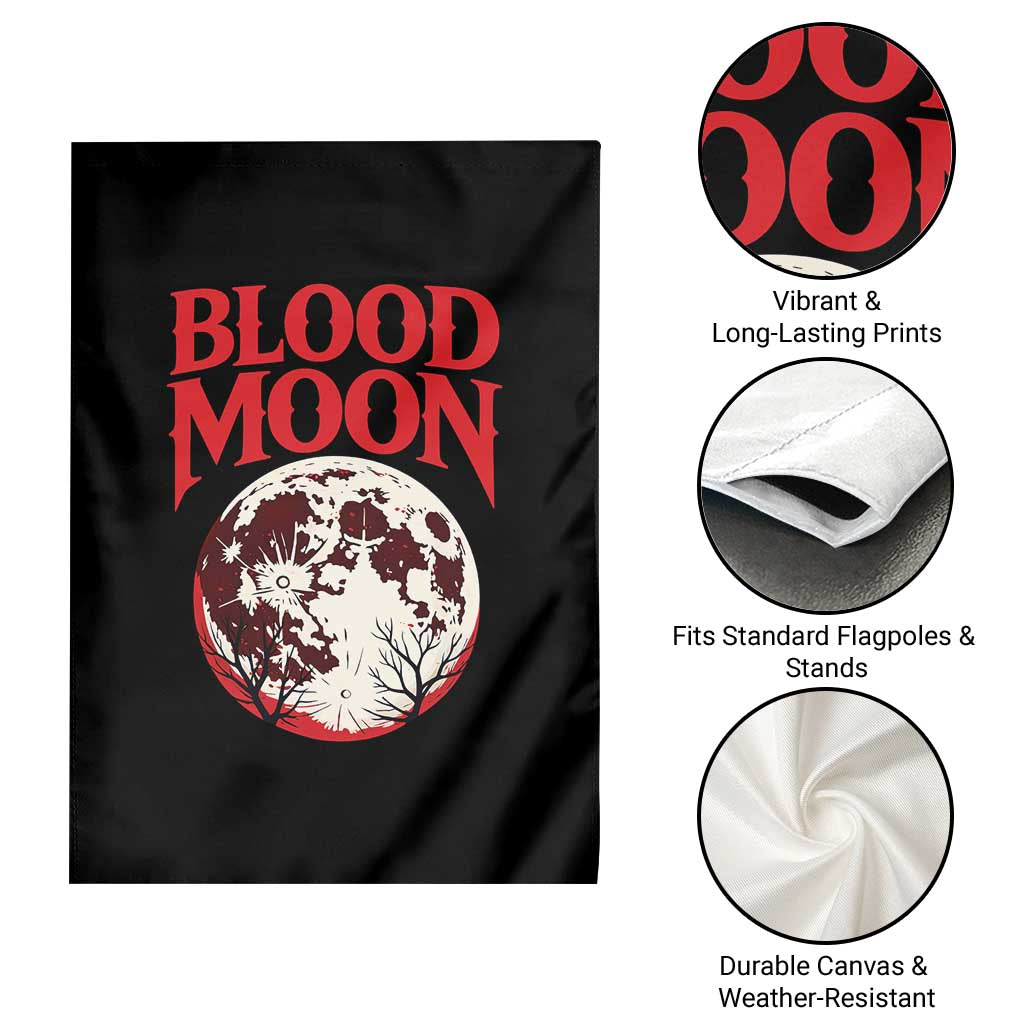 Retro Blood Moon Graphic Garden Flag Mystic Celestial Gothic Astronomy Art TS02 Print Your Wear