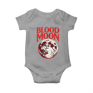 Retro Blood Moon Graphic Baby Onesie Mystic Celestial Gothic Astronomy Art TS02 Sport Gray Print Your Wear