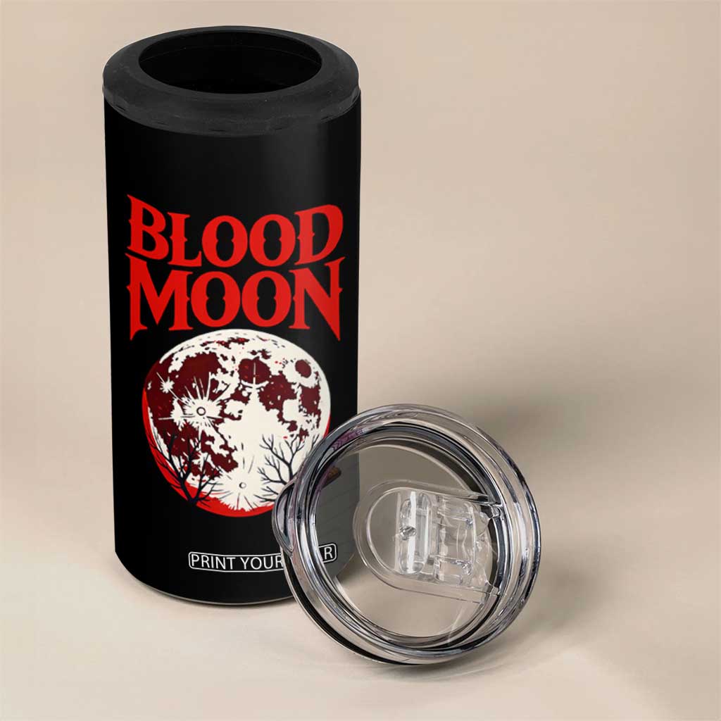 Retro Blood Moon Graphic 4 in 1 Can Cooler Tumbler Mystic Celestial Gothic Astronomy Art TS02 Print Your Wear