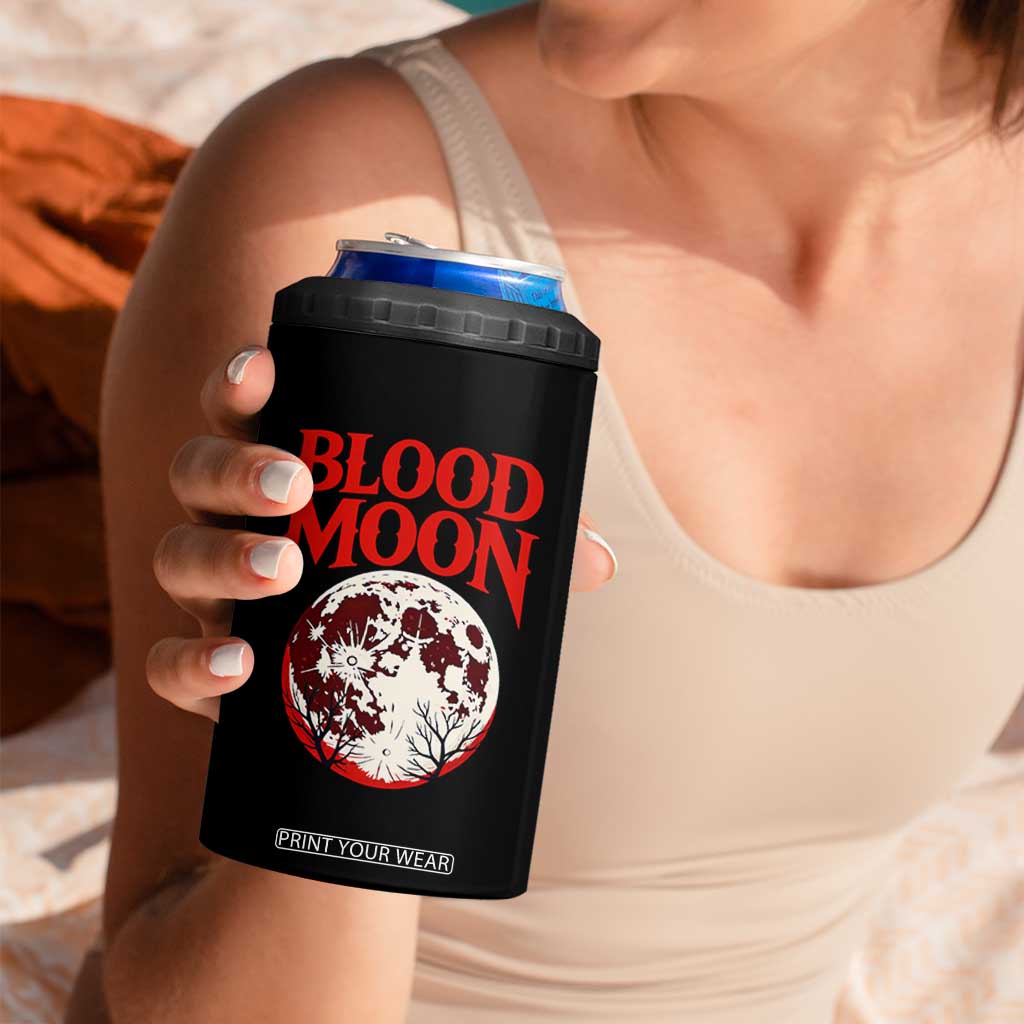 Retro Blood Moon Graphic 4 in 1 Can Cooler Tumbler Mystic Celestial Gothic Astronomy Art TS02 Print Your Wear